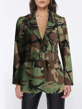 Load image into Gallery viewer, “Camo See 👀 Me” Blazer Jacket - Alabaster Box Boutique