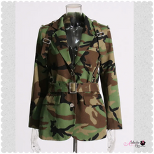 Load image into Gallery viewer, “Camo See 👀 Me” Blazer Jacket - Alabaster Box Boutique