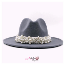 Load image into Gallery viewer, The PEARLfect ⚪️ Fedora Hat - Alabaster Box Boutique