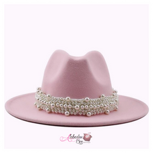 Load image into Gallery viewer, The PEARLfect ⚪️ Fedora Hat - Alabaster Box Boutique