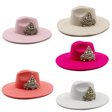 Load image into Gallery viewer, The PEARLfect ⚪️ Pearl Fedora Hat - Alabaster Box Boutique