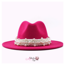 Load image into Gallery viewer, The PEARLfect ⚪️ Fedora Hat - Alabaster Box Boutique