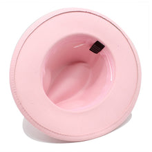 Load image into Gallery viewer, AHEAD Of Them ALL- Fedora Hats 🎩 w/ Pink Leather Belt Buckle - Alabaster Box Boutique
