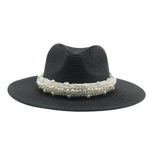 Load image into Gallery viewer, The PEARLfect Straw ⚪️ Fedora Hat - Alabaster Box Boutique