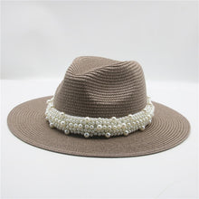 Load image into Gallery viewer, The PEARLfect Straw ⚪️ Fedora Hat - Alabaster Box Boutique