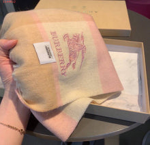 Load image into Gallery viewer, BB- Blush Pink ☺️ &amp; Tan Cashmere Scarf