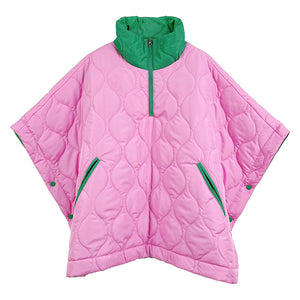 “Pretty Girl 💕💚 Checkered & Houndstooth Poncho