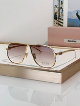 Load image into Gallery viewer, Mui Mui 🕶️ Aviator Sunglasses - Alabaster Box Boutique