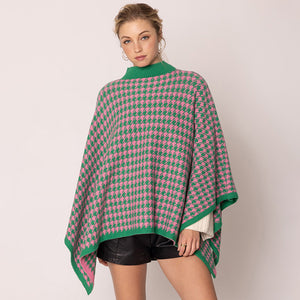 “Pretty Girl 💕💚 Checkered & Houndstooth Ponchos & Cape”- Pre Order