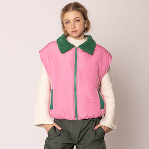 “Pretty Girl 💕💚 Checkered & Houndstooth Poncho