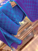 Load image into Gallery viewer, GG-Monogram 💖Two-Tone 💜💙 Scarves