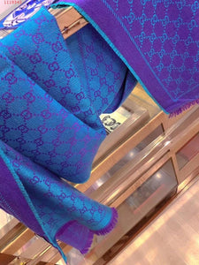 GG-Monogram 💖Two-Tone 💜💙 Scarves