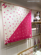 Load image into Gallery viewer, CC- Hot Pink 💗 &amp; Ivory Monogram Scarf