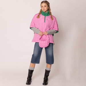 “Pretty Girl 💕💚 Checkered & Houndstooth Poncho