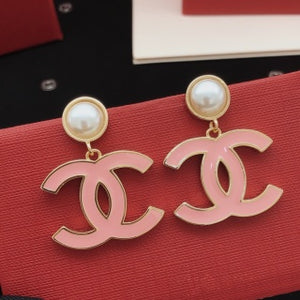CC💕 Light Pink & Pearl Earrings