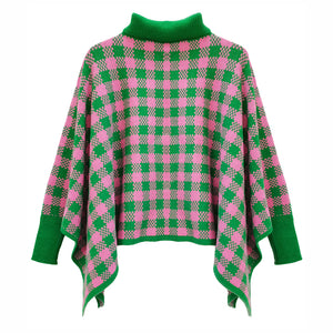 “Pretty Girl 💕💚 Checkered & Houndstooth Ponchos & Cape”- Pre Order