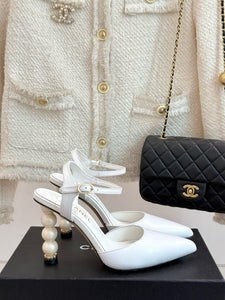 CC- Pearl ⚪️ Pointed Toe Pumps