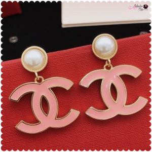CC💕 Light Pink & Pearl Earrings