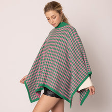 Load image into Gallery viewer, “Pretty Girl 💕💚 Checkered &amp; Houndstooth Ponchos &amp; Cape”- Pre Order