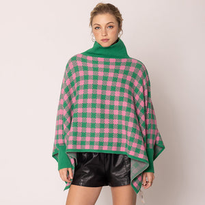 “Pretty Girl 💕💚 Checkered & Houndstooth Ponchos & Cape”- Pre Order
