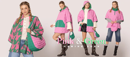 “Pretty Girl 💕💚 Checkered & Houndstooth Poncho