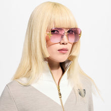 Load image into Gallery viewer, LV 🕶️ Flower Edge Metal Square Sunglasses