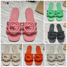 Load image into Gallery viewer, GG 💕🧡🖤🤍💚 Interlocking G Slide Sandal