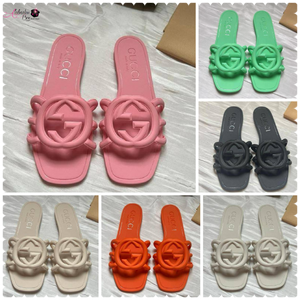GG 💕🧡🖤🤍💚 Interlocking G Slide Sandal