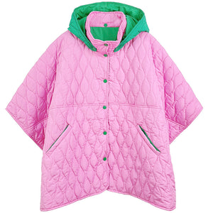 “Pretty Girl 💕💚 Checkered & Houndstooth Poncho