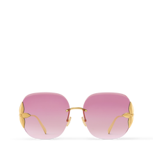 Load image into Gallery viewer, LV 🕶️ Flower Edge Metal Square Sunglasses