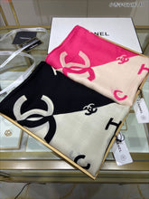 Load image into Gallery viewer, CC- Hot Pink 💗 &amp; Ivory Monogram Scarf
