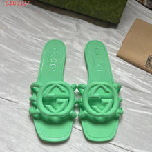 Load image into Gallery viewer, GG 💕🧡🖤🤍💚 Interlocking G Slide Sandal