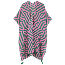 Load image into Gallery viewer, &quot;Pretty Girl Geo 💞💚 Light-Weight&quot; Kimono Poncho