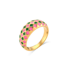 Load image into Gallery viewer, The “Pretty Girl 💕💚 ROCK” Ring