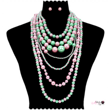 Load image into Gallery viewer, The “suPEARLative  💕💚 Necklace”