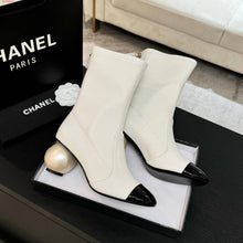 Load image into Gallery viewer, CC- Pearl ⚪️ Heel Boots (Short &amp; Tall Version)