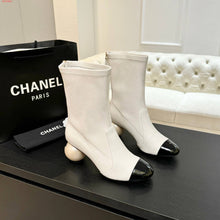 Load image into Gallery viewer, CC- Pearl ⚪️ Heel Boots (Short &amp; Tall Version)