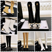 Load image into Gallery viewer, CC- Pearl ⚪️ Heel Boots (Short &amp; Tall Version)