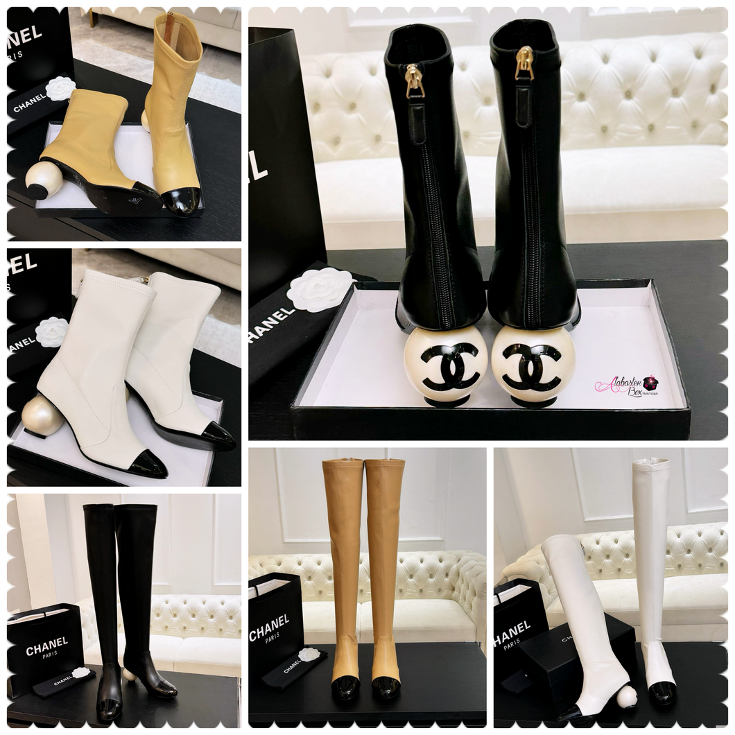 CC- Pearl ⚪️ Heel Boots (Short & Tall Version)