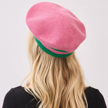 Load image into Gallery viewer, The “Pretty 💕💚 Girl Stripe Beret”