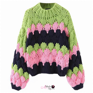 The “Pretty 💕💚 Housewife” Knit Sweater