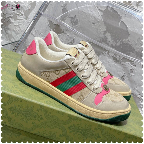 GG 💕💚 Screeners (Green Buttoms) Sneakers