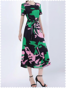 Standing On Pink Green Business Dress Standing On Pink Green Business Dress