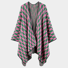 Load image into Gallery viewer, Pretty Girl Geo 💞💚 Poncho