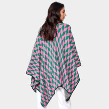 Load image into Gallery viewer, Pretty Girl Geo 💞💚 Poncho