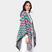 Load image into Gallery viewer, Pretty Girl Geo 💞💚 Poncho