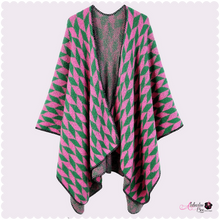 Load image into Gallery viewer, Pretty Girl Geo 💞💚 Poncho