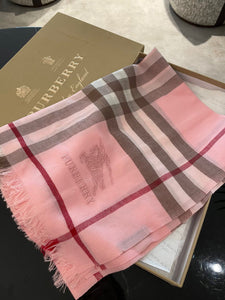 BB- Pink 💞 Tartan-Check 🦓 Scarf