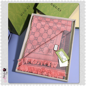 GG- Salmon Pink 🍣 & Gray Scarf