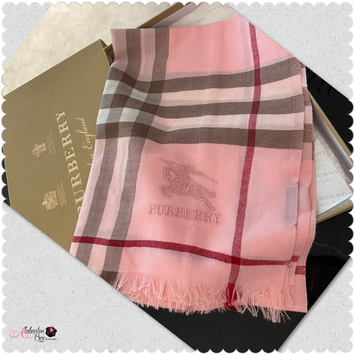 BB- Pink 💞 Tartan-Check 🦓 Scarf